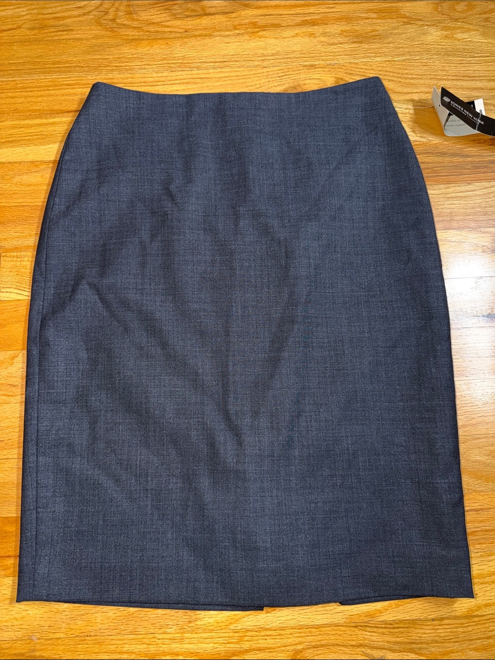 NWT Jones New York Platinum Charcoal Gray Stretch Pencil Skirt Size 2